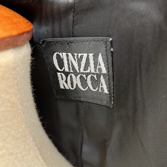 CINZIA ROCCA Black 4 Button Front Baby Llama Wool Over Top Coat Size 12 - Picture 14 of 16